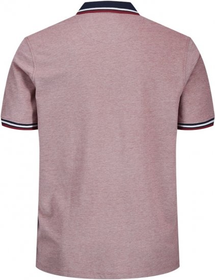 Jack & Jones PAULOS Short Sleeve Polo Rio Red/PS - Polosärgid - Meeste suured polosärgid 2XL – 8XL