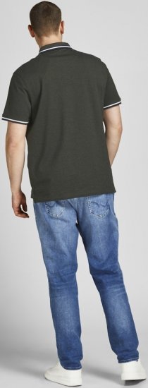 Jack & Jones PAULOS Short Sleeve Polo Green/PLAY 1 - Polosärgid - Meeste suured polosärgid 2XL – 8XL