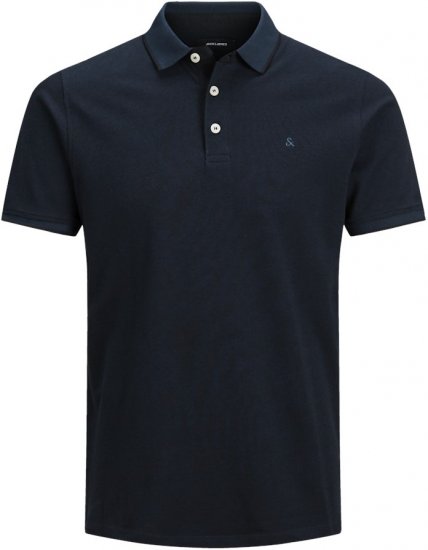 Jack & Jones PAULOS Short Sleeve Polo Dark Navy/PS - Polosärgid - Meeste suured polosärgid 2XL – 8XL