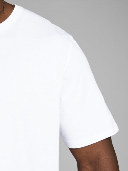 Jack & Jones Organic Basic T-shirt White - T-särgid - Suured T-särgid 2XL – 14XL