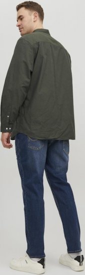 Jack & Jones OXFORD LS Shirt Green - Särgid - Meeste suured särgid 2XL – 8XL