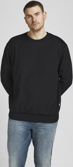 Jack & Jones Basic Sweatshirt Black - Sviitrid ja dressipluusid - Meeste suured kapuutsiga jakid suurustes 2XL – 14XL