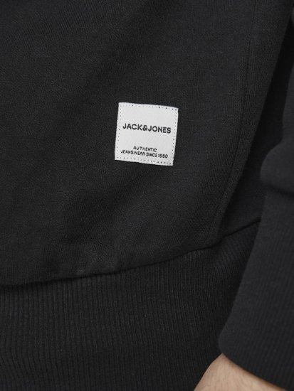 Jack & Jones Basic Sweatshirt Black - Sviitrid ja dressipluusid - Meeste suured kapuutsiga jakid suurustes 2XL – 14XL
