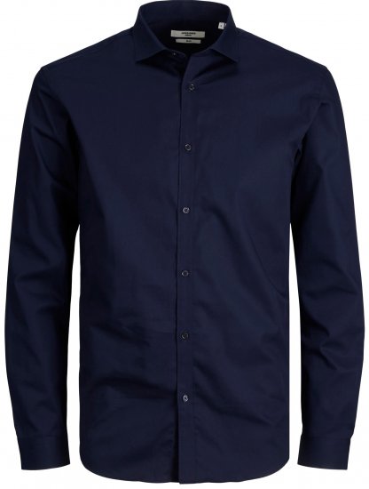 Jack & Jones CARDIFF Dress Shirt Navy - Särgid - Meeste suured särgid 2XL – 8XL