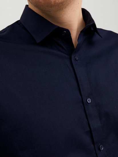 Jack & Jones CARDIFF Dress Shirt Navy - Särgid - Meeste suured särgid 2XL – 8XL