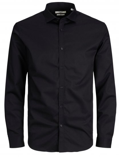 Jack & Jones CARDIFF Dress Shirt Black - Särgid - Meeste suured särgid 2XL – 8XL