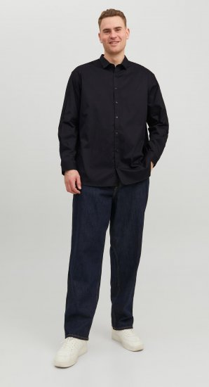 Jack & Jones CARDIFF Dress Shirt Black - Särgid - Meeste suured särgid 2XL – 8XL