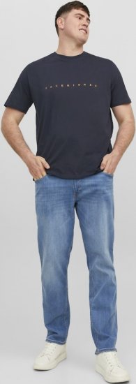 Jack & Jones STAR T-Shirt Dark Navy - T-särgid - Suured T-särgid 2XL – 14XL