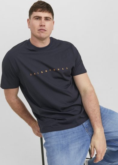 Jack & Jones STAR T-Shirt Dark Navy - T-särgid - Suured T-särgid 2XL – 14XL