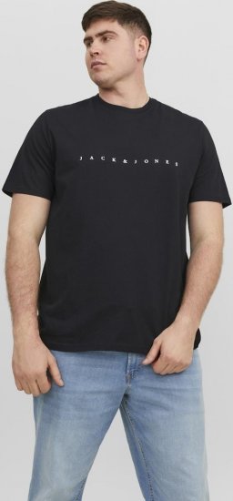 Jack & Jones STAR T-Shirt Black - T-särgid - Suured T-särgid 2XL – 14XL
