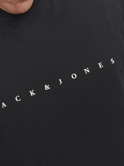 Jack & Jones STAR T-Shirt Black - T-särgid - Suured T-särgid 2XL – 14XL
