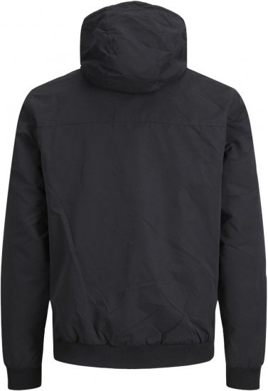 Jack & Jones RUSH SOLID Bomber Jacket with Hood Black - Jakid ja joped - Joped, suured suurused: 2XL – 12XL