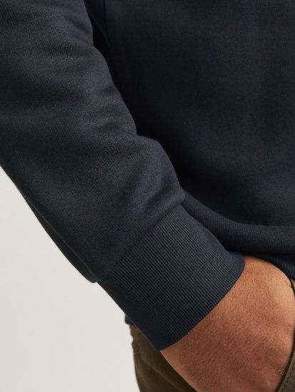 Jack & Jones 2 COL LOGO Hoodie Dark Navy - Sviitrid ja dressipluusid - Meeste suured kapuutsiga jakid suurustes 2XL – 14XL