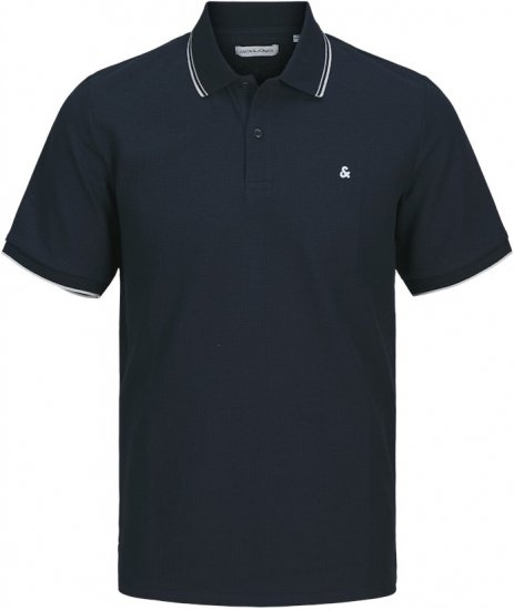 Jack & Jones AUSTIN PLAY Polo Dark Blue - Polosärgid - Meeste suured polosärgid 2XL – 8XL