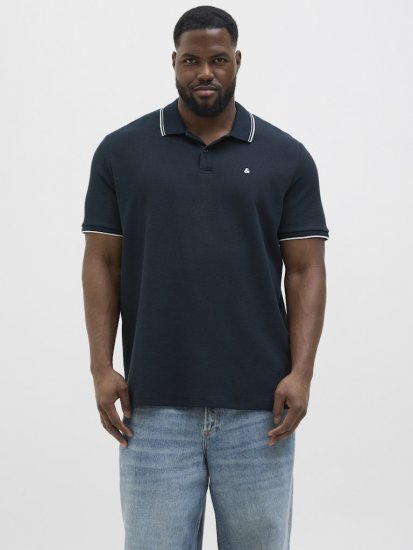 Jack & Jones AUSTIN PLAY Polo Dark Blue - Polosärgid - Meeste suured polosärgid 2XL – 8XL
