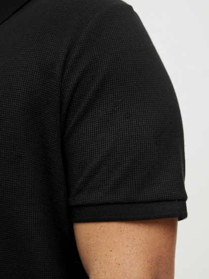 Jack & Jones AUSTIN CLASSIC Polo Black - Polosärgid - Meeste suured polosärgid 2XL – 8XL