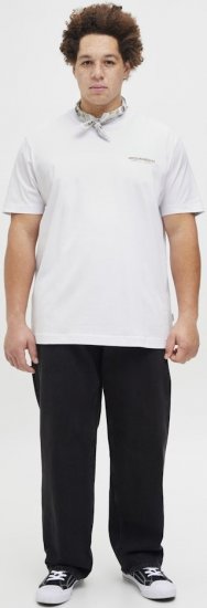 Jack & Jones Lington Crew Neck T-Shirt Bright White - T-särgid - Suured T-särgid 2XL – 14XL