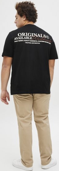 Jack & Jones Lington Crew Neck T-Shirt Black - T-särgid - Suured T-särgid 2XL – 14XL