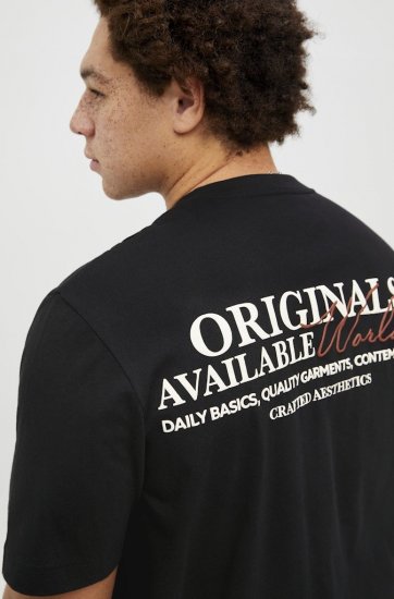 Jack & Jones Lington Crew Neck T-Shirt Black - T-särgid - Suured T-särgid 2XL – 14XL