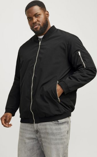 Jack & Jones RUSH Bomber Jacket Black - Jakid ja joped - Joped, suured suurused: 2XL – 12XL