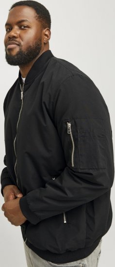 Jack & Jones RUSH Bomber Jacket Black - Jakid ja joped - Joped, suured suurused: 2XL – 12XL