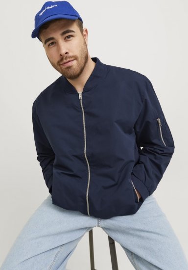 Jack & Jones RUSH Bomber Jacket Navy Blazer - Jakid ja joped - Joped, suured suurused: 2XL – 12XL