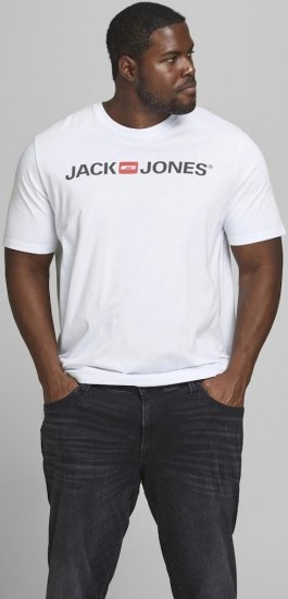 Jack & Jones JJECORP LOGO T-Shirt White - T-särgid - Suured T-särgid 2XL – 14XL