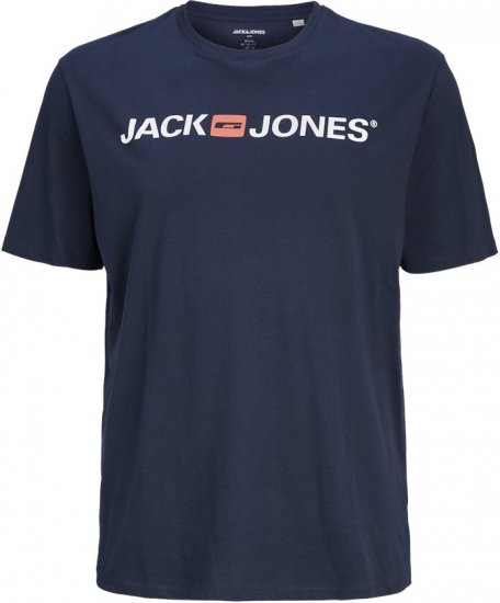 Jack & Jones Corp Logo Crew Neck T-Shirt Navy Blazer - T-särgid - Suured T-särgid 2XL – 14XL