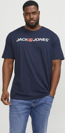 Jack & Jones Corp Logo Crew Neck T-Shirt Navy Blazer - T-särgid - Suured T-särgid 2XL – 14XL