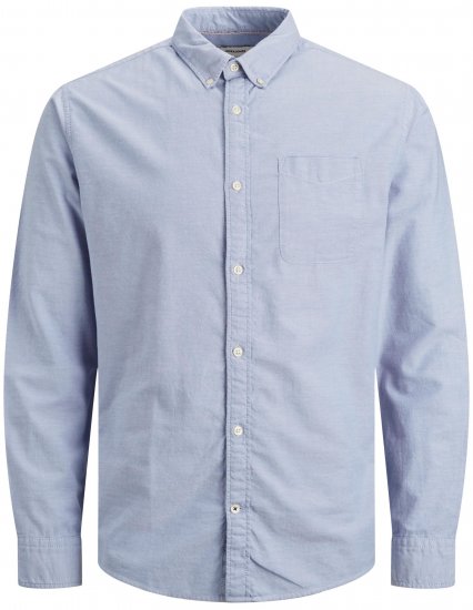 Jack & Jones OXFORD LS Shirt Cashmere Blue - Särgid - Meeste suured särgid 2XL – 8XL