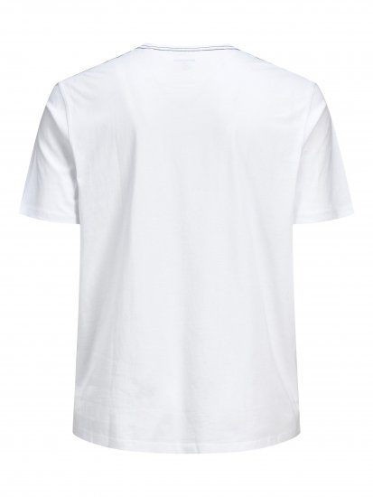 Jack & Jones Rocto T-shirt White - T-särgid - Suured T-särgid 2XL – 14XL