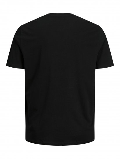 Jack & Jones JJELOGO TEE Black - T-särgid - Suured T-särgid 2XL – 14XL
