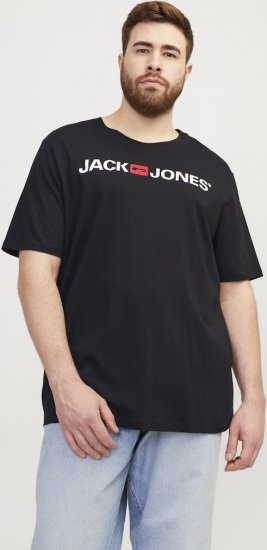 Jack & Jones Corp Logo Crew Neck T-Shirt Black - T-särgid - Suured T-särgid 2XL – 14XL