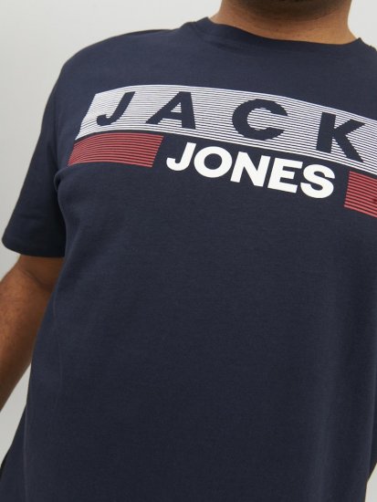 Jack & Jones CORP Logo T-Shirt Navy/PLAY 4 - T-särgid - Suured T-särgid 2XL – 14XL