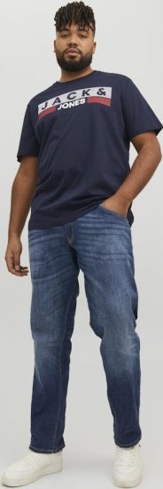 Jack & Jones CORP Logo T-Shirt Navy/PLAY 4 - T-särgid - Suured T-särgid 2XL – 14XL