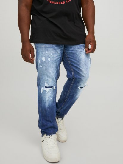 Jack & Jones JJIGLENN JJSEAL Blue Denim Jeans - Teksad ja püksid - Meeste suured teksad W40 – W70