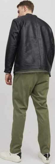 Jack & Jones Rocky Urban Rider Leather Jacket Black - Jakid ja joped - Joped, suured suurused: 2XL – 12XL