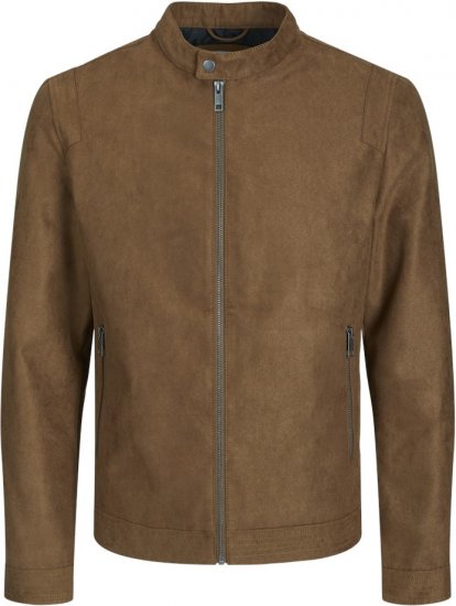 Jack & Jones Rocky Urban Rider Leather Jacket Brown - Jakid ja joped - Joped, suured suurused: 2XL – 12XL