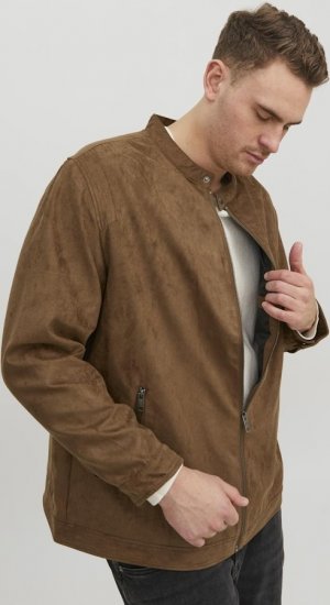 Jack & Jones Rocky Urban Rider Leather Jacket Brown - Jakid ja joped - Joped, suured suurused: 2XL – 12XL