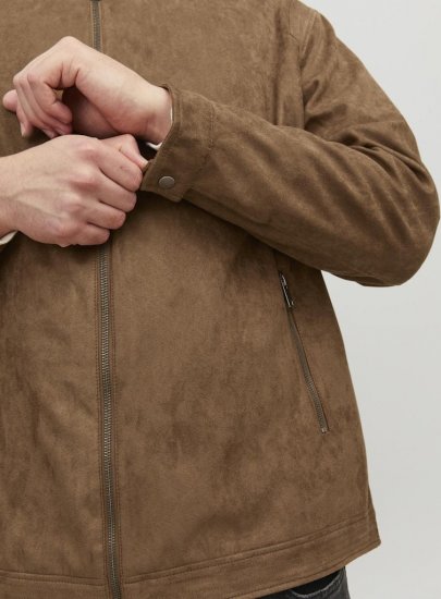 Jack & Jones Rocky Urban Rider Leather Jacket Brown - Jakid ja joped - Joped, suured suurused: 2XL – 12XL