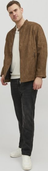Jack & Jones Rocky Urban Rider Leather Jacket Brown - Jakid ja joped - Joped, suured suurused: 2XL – 12XL