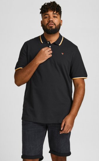 Jack & Jones JPRWINBLU Poloshirt Black - Polosärgid - Meeste suured polosärgid 2XL – 8XL