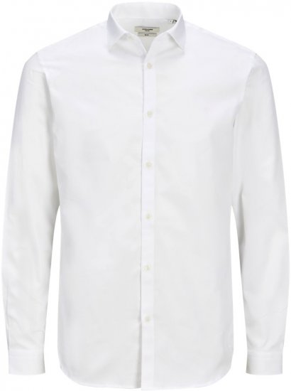 Jack & Jones CARDIFF Dress Shirt White - Särgid - Meeste suured särgid 2XL – 8XL