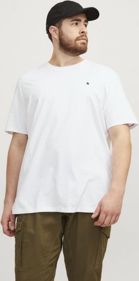 Jack & Jones PAULOS T-Shirt White - T-särgid - Suured T-särgid 2XL – 14XL