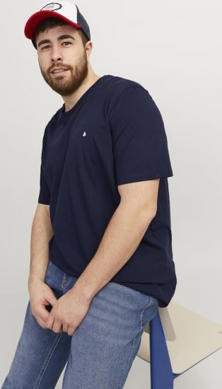 Jack & Jones PAULOS T-Shirt Navy Blazer - T-särgid - Suured T-särgid 2XL – 14XL