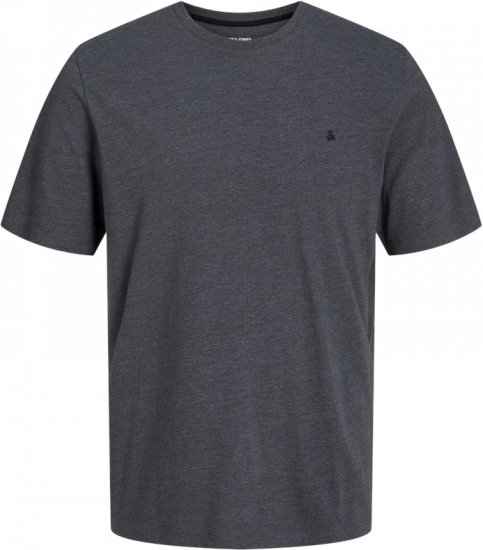 Jack & Jones PAULOS T-Shirt Dark Grey Melange - T-särgid - Suured T-särgid 2XL – 14XL