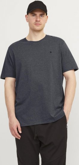 Jack & Jones PAULOS T-Shirt Dark Grey Melange - T-särgid - Suured T-särgid 2XL – 14XL