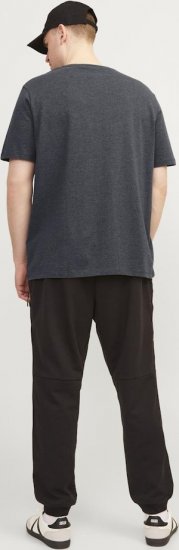 Jack & Jones PAULOS T-Shirt Dark Grey Melange - T-särgid - Suured T-särgid 2XL – 14XL