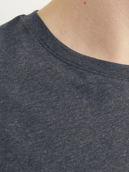 Jack & Jones PAULOS T-Shirt Dark Grey Melange - T-särgid - Suured T-särgid 2XL – 14XL