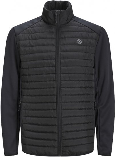 Jack & Jones MULTI SET-IN Sleeves Quilted Jacket With Collar Black - Jakid ja joped - Joped, suured suurused: 2XL – 12XL